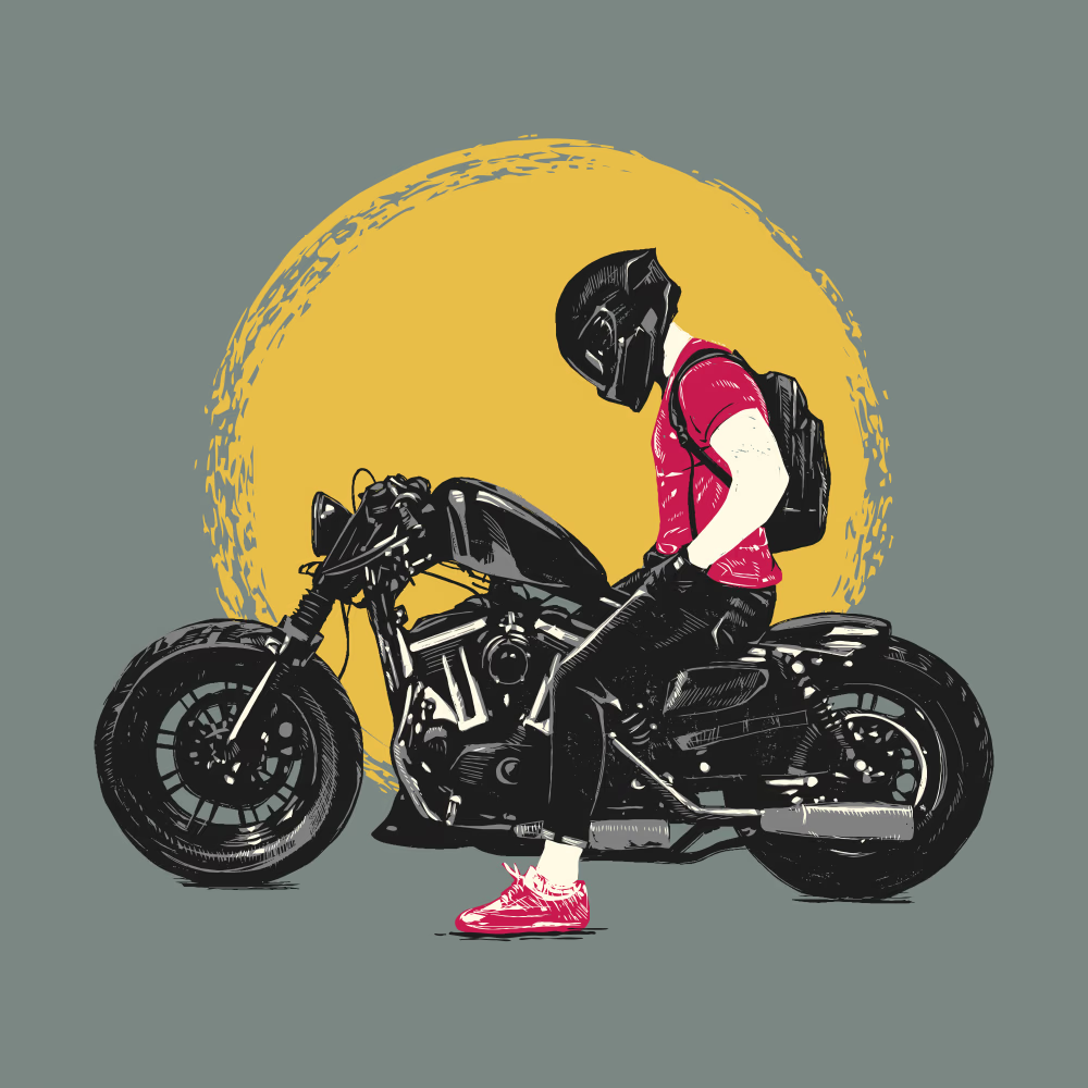 Для поездки на мотоцикле